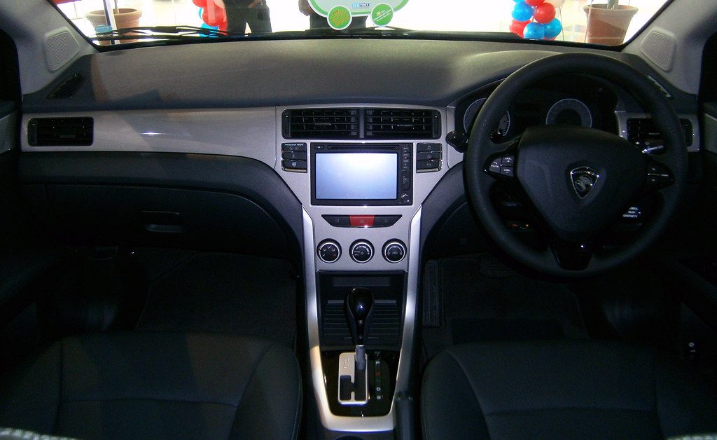 Right-hand-drive car interior — self-drive rentals in Sri Lanka